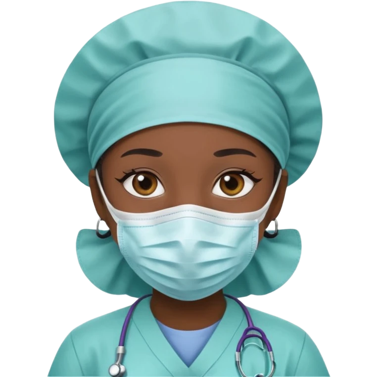 NURSE BLACK S emoji