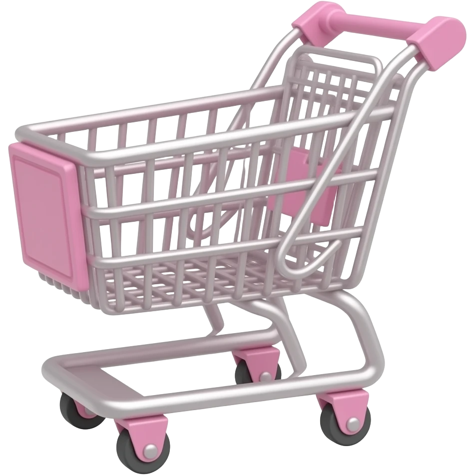 pink shopping cart emoji