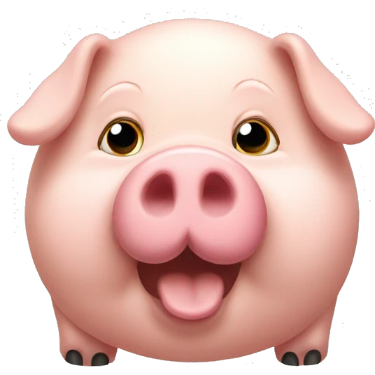 fat pig  emoji
