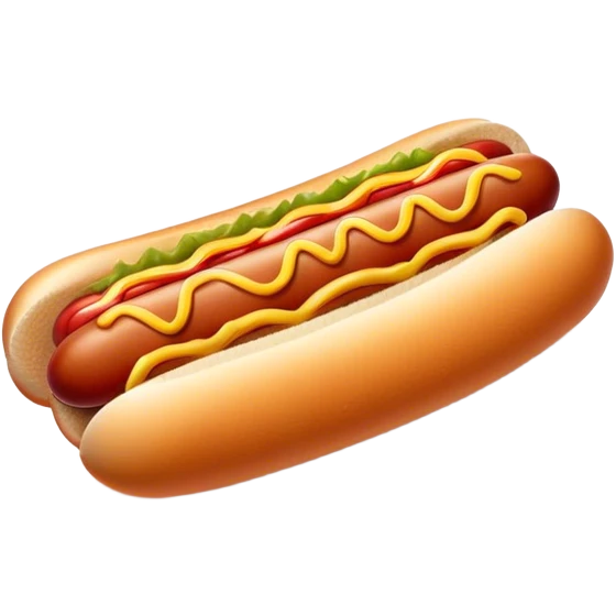 Hot dog wiener emoji