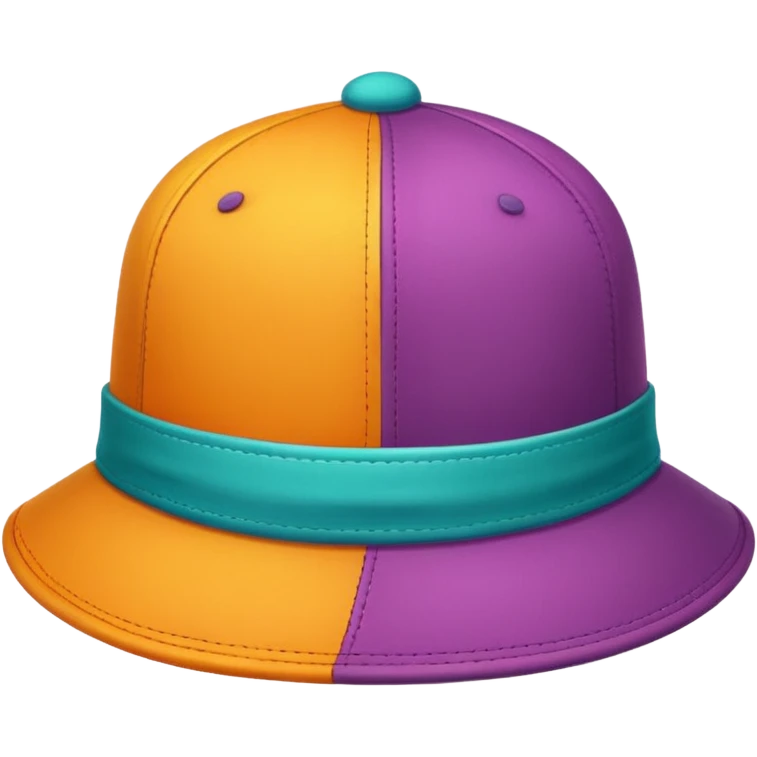 colorful hat emoji