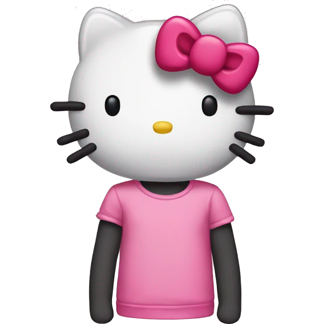 Hello kitty shirt emoji