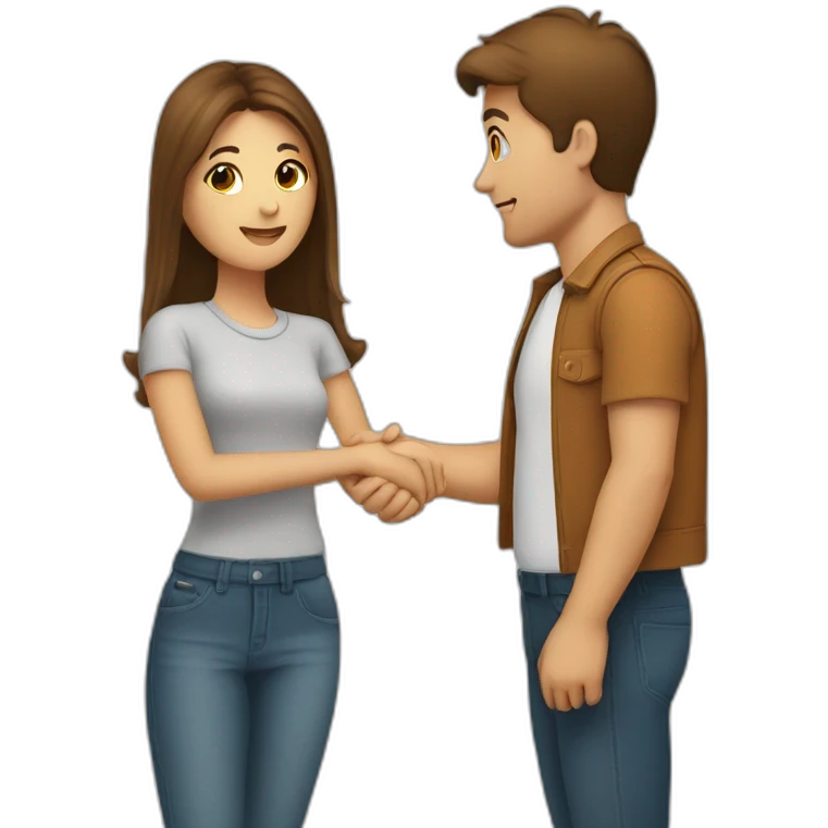 a couple in love with a wristwatch emoji