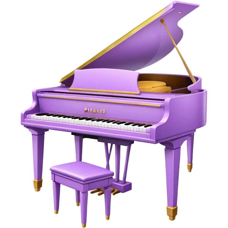 Light purple piano emoji