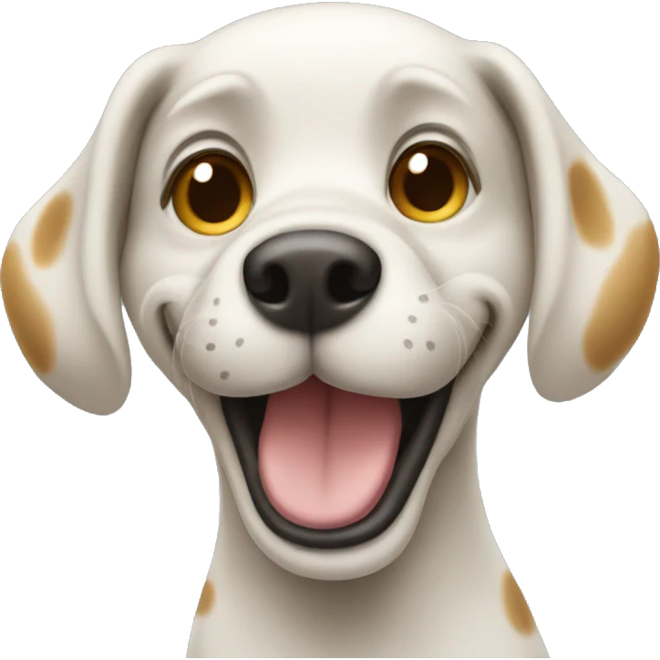 waving dog emoji