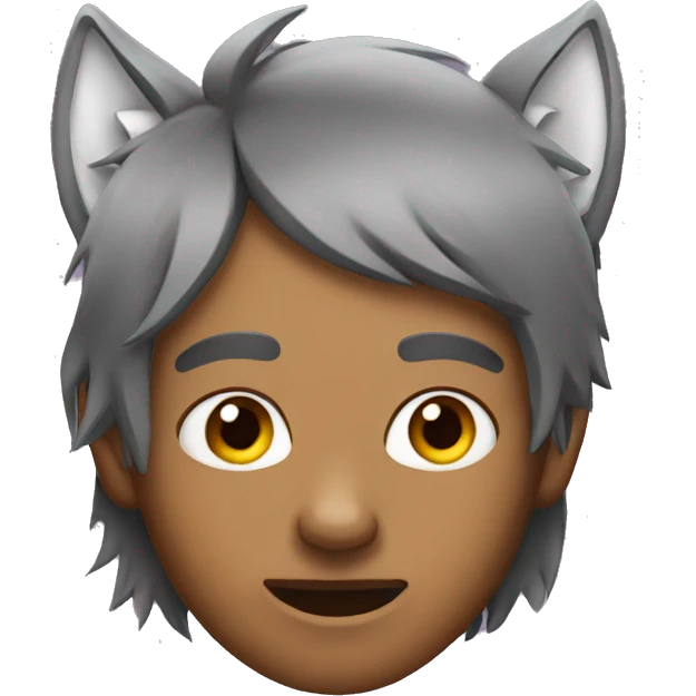 a human with wolf ears emoji