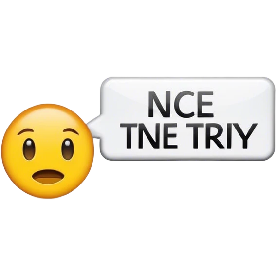 sign saying nice try emoji