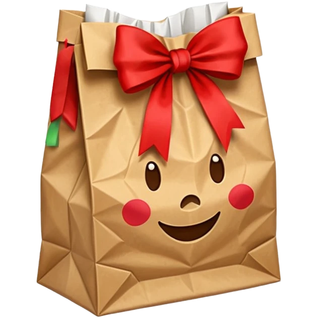 paper bag gift emoji