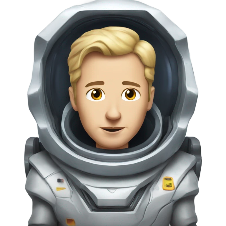 Little Ilon musk in spaceship emoji