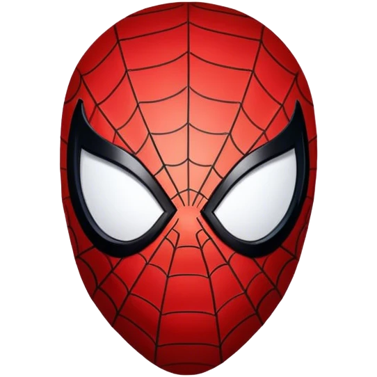 Spiderman face black emoji