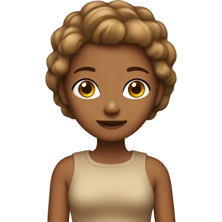tan girl emoji