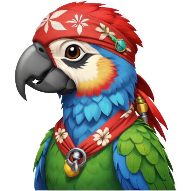 pirate and parrot emoji