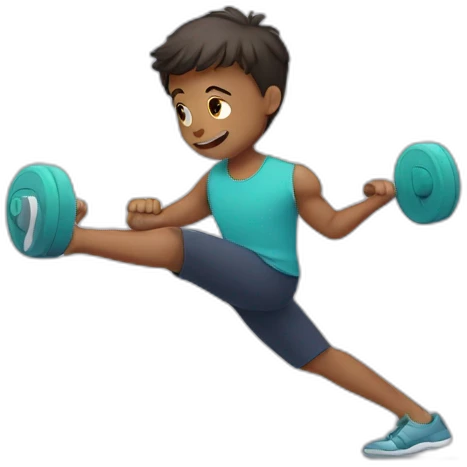 boy doing exercises  emoji