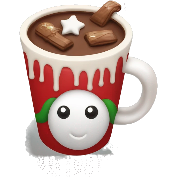 Christmas hot chocolate  emoji
