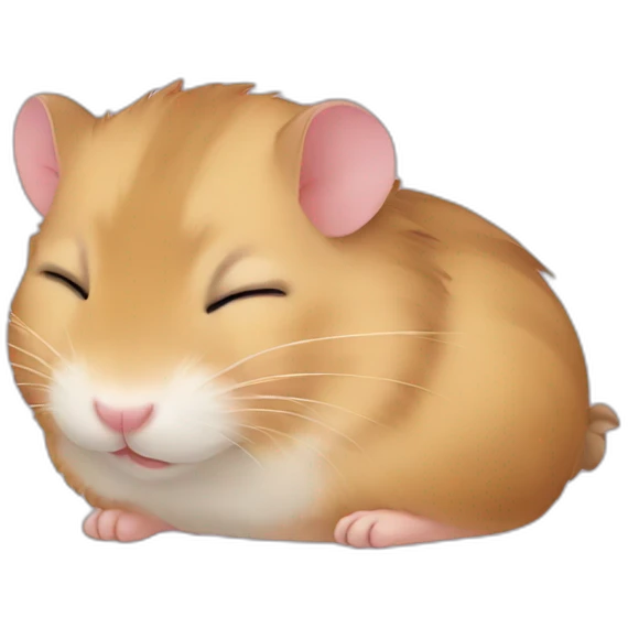 sleeping hamster emoji