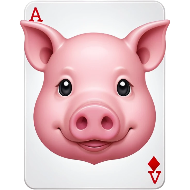face pig in card emoji