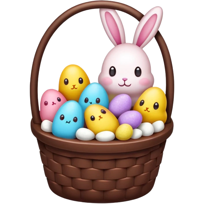  peeps marshmallow easter candy basket kawaii chocolate bunny jelly bean eggs emoji