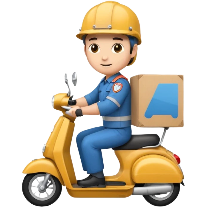 Scooter delivery emoji