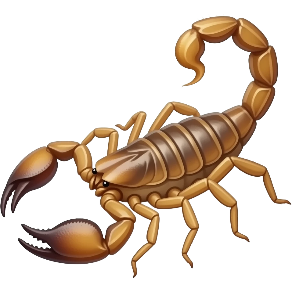 crea un escorpion que tenga rasgos de elote, un elote escorpion emoji