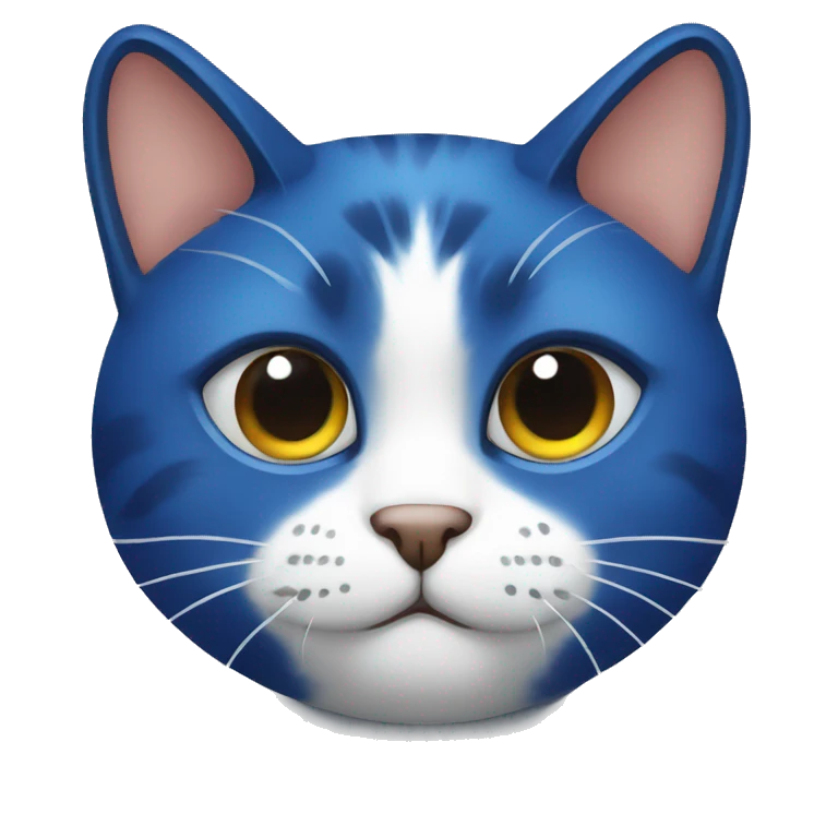 Gato ojos azules emoji