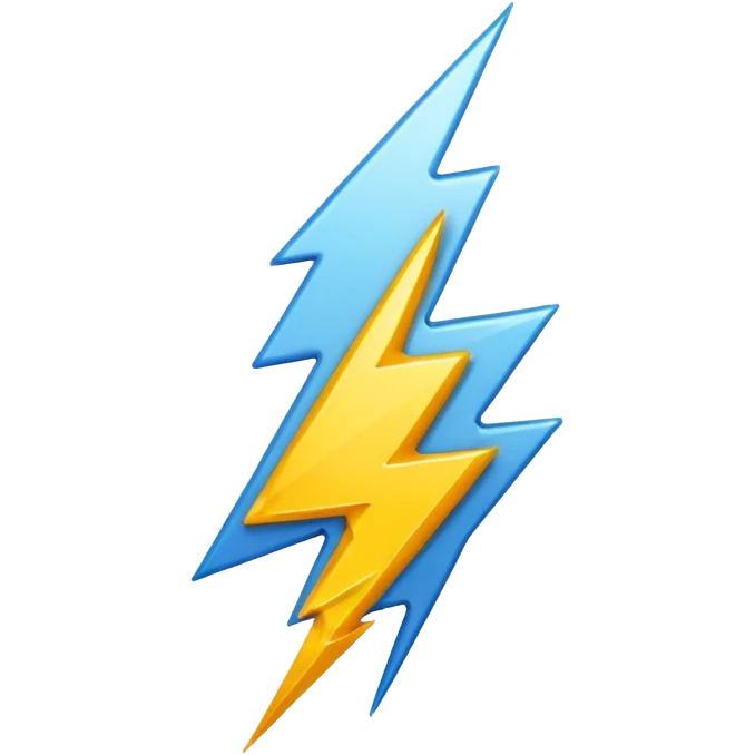 Lightning emoji