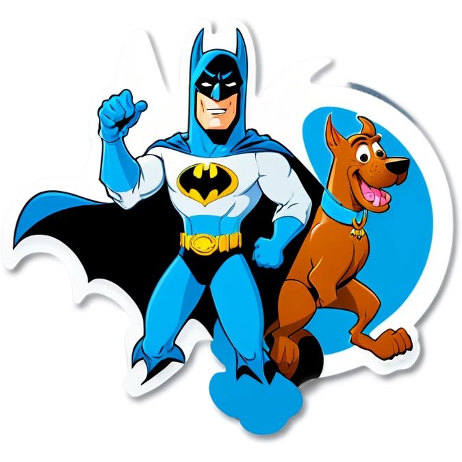 scooby doo and batman emoji