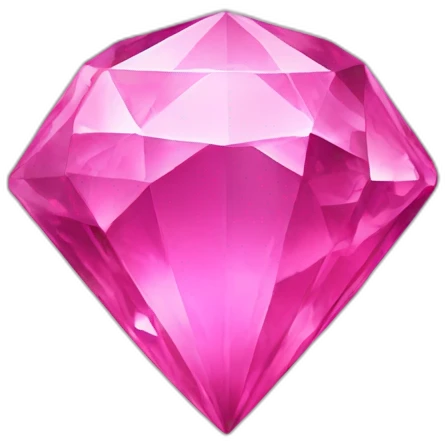 Pink crystal emoji