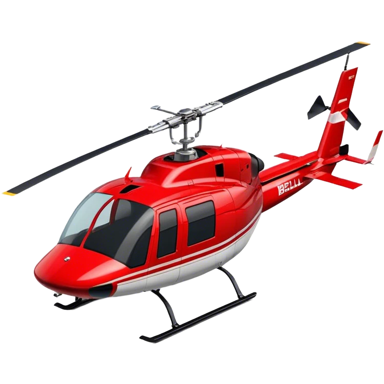 Bell 206 - Bell Helicopter (Model Year: 2021) (Iconic colour: Red) emoji