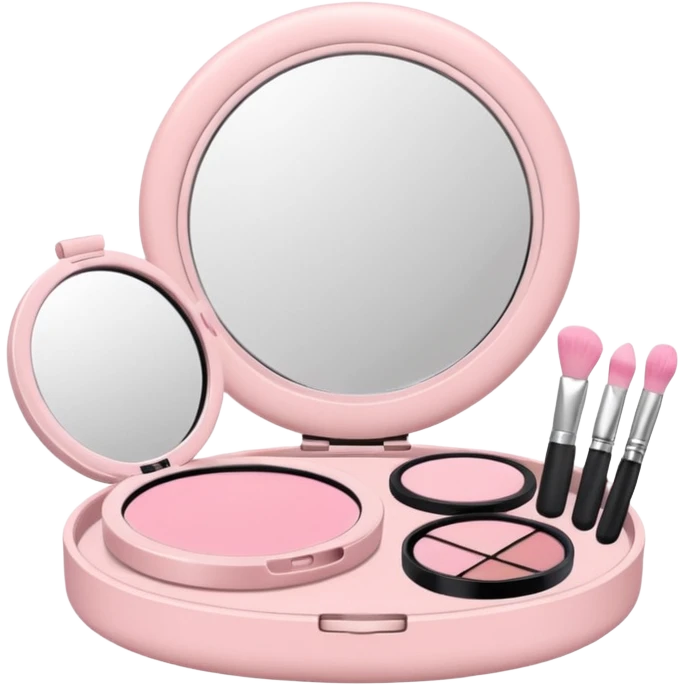 light pink makeup set emoji