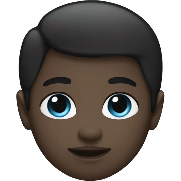 Half black have baby blue heart emoji