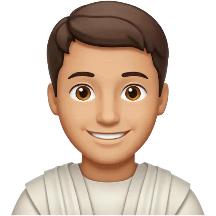 Male santorina head emoji