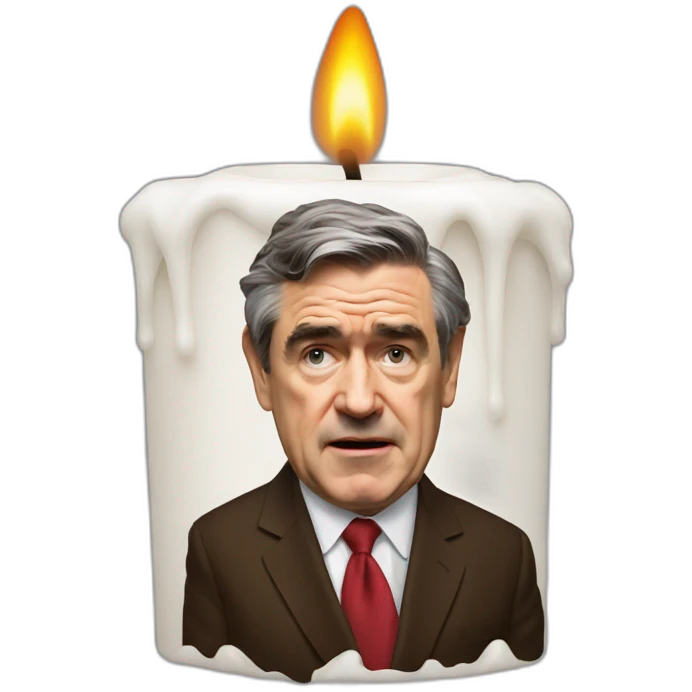 Gordon Brown candle melting emoji