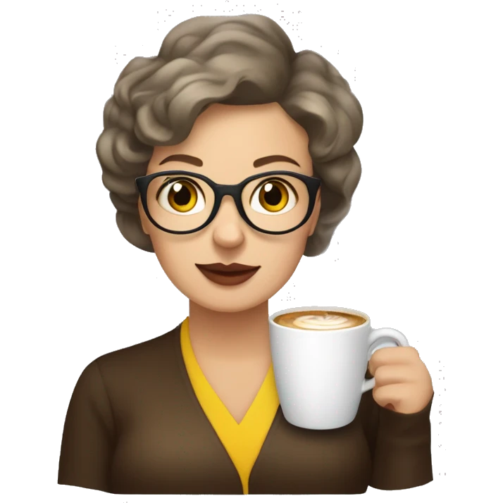 maria prymachenko drink coffee emoji