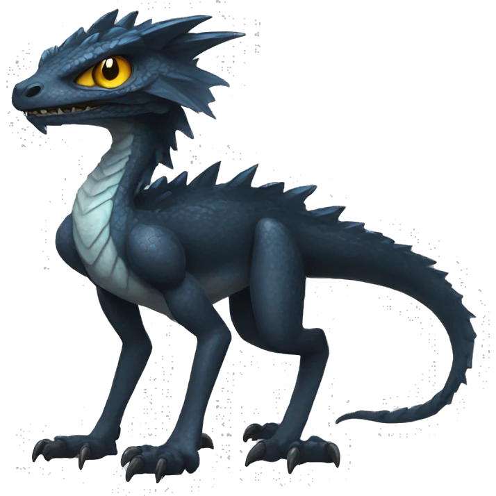 Cool Edgy Vernid species full body emoji