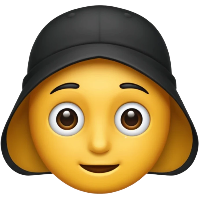 Siyah şapka emoji