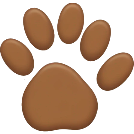 dog's paws
 emoji