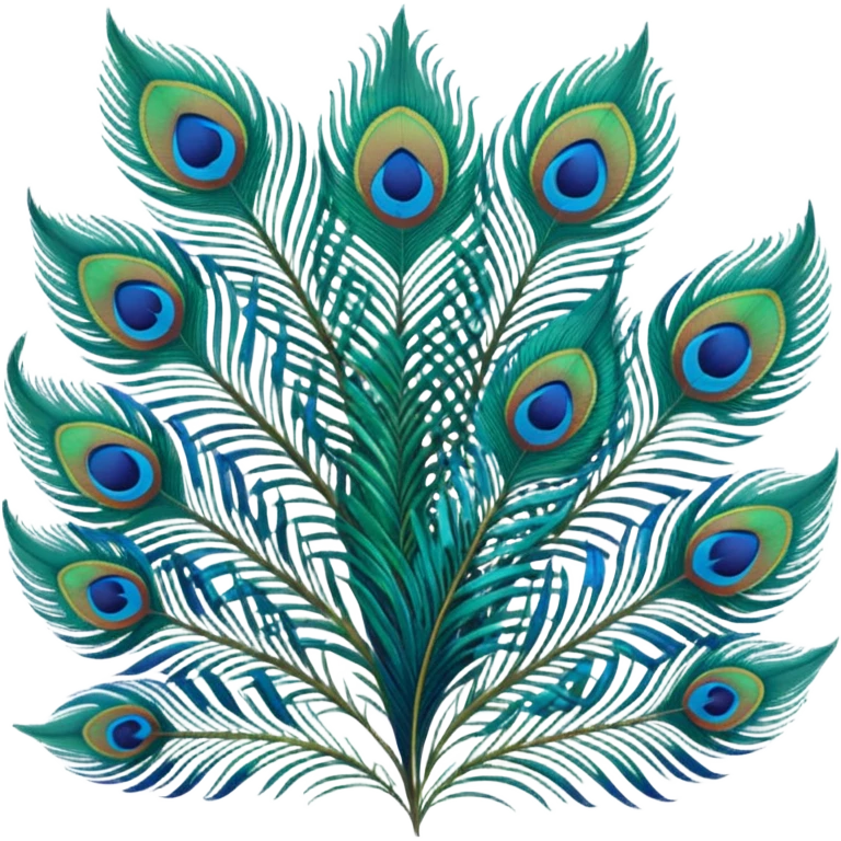 Peacock feathers emoji
