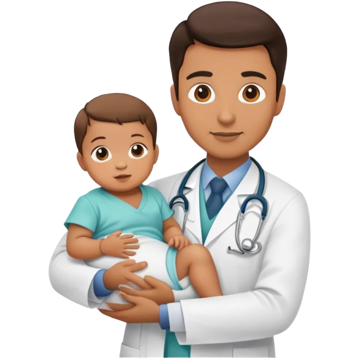 medico com bebe emoji
