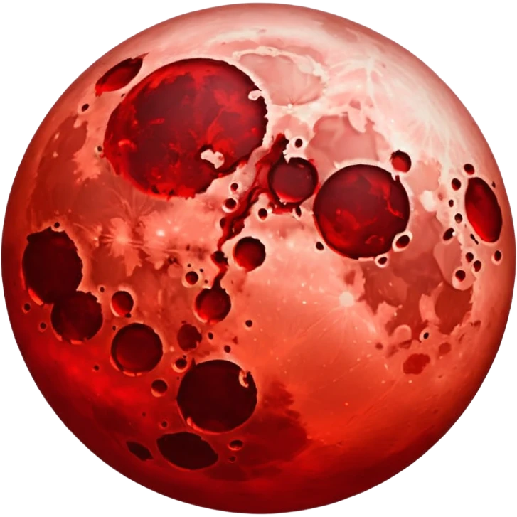 Blood moon  emoji
