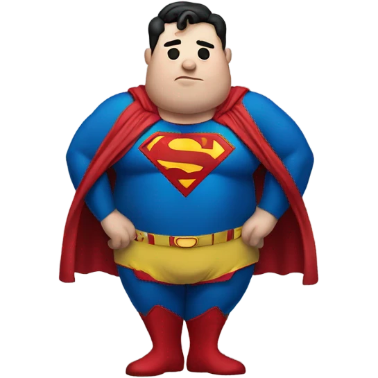 Overweight Superman  emoji
