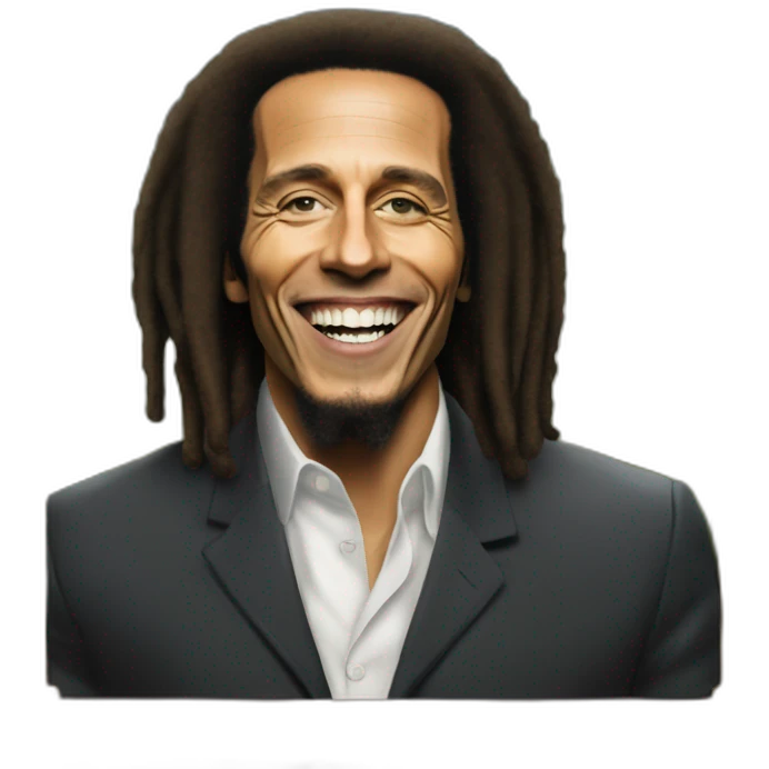 Emanuel Macron a la Maison Blanche avec bob marley emoji