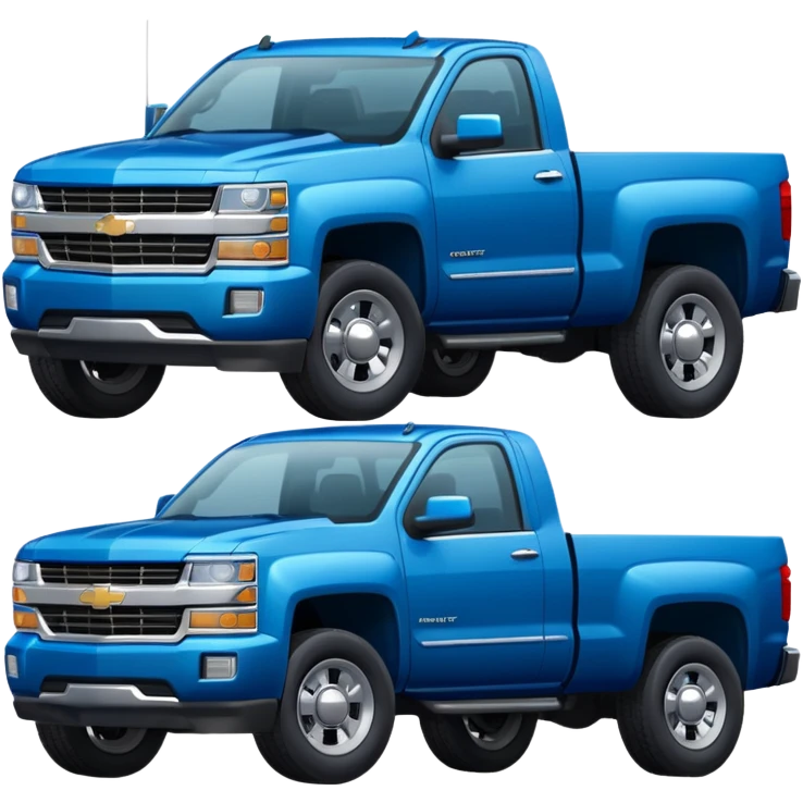 Modern Chevrolet truck emoji