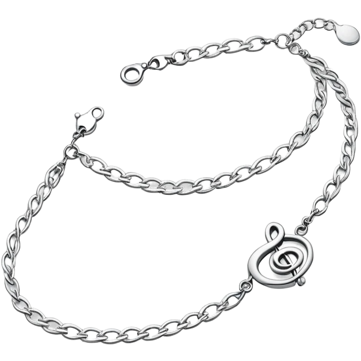 Musical anklets emoji