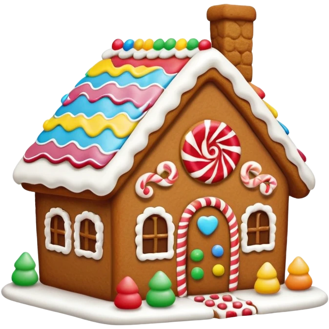 gingerbread house emoji