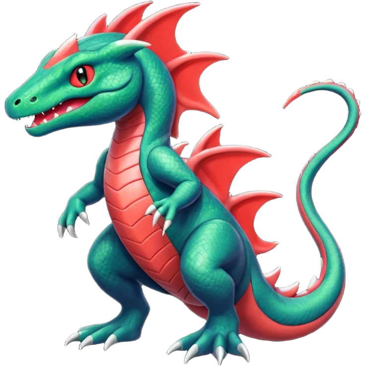 Grovyle-Salandit-Sandile-fusion emoji