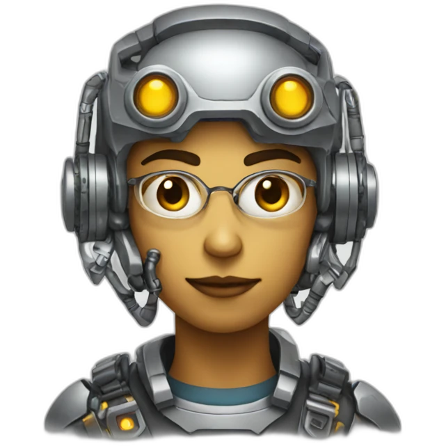 cyborg programmer emoji