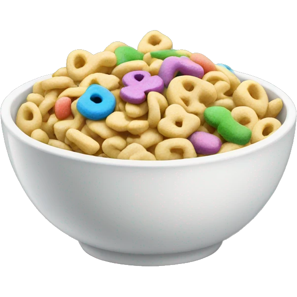 Bowl of lucky charms emoji