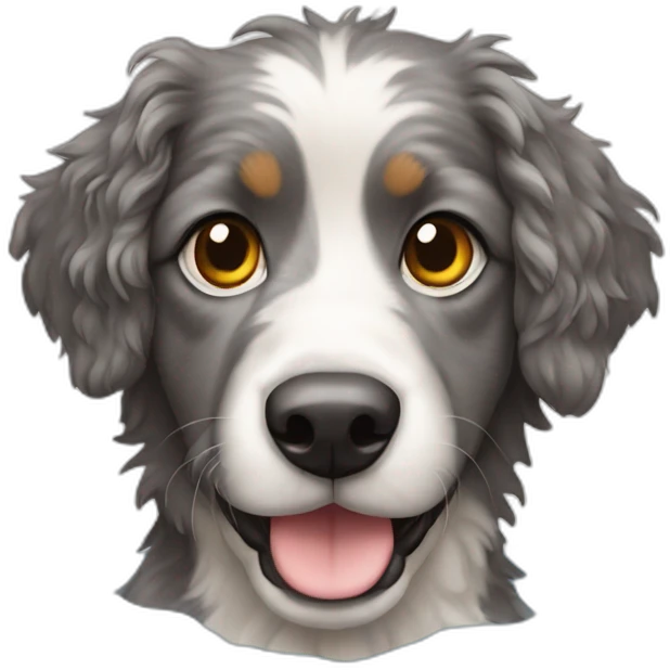 Aussie and water dog mixed emoji