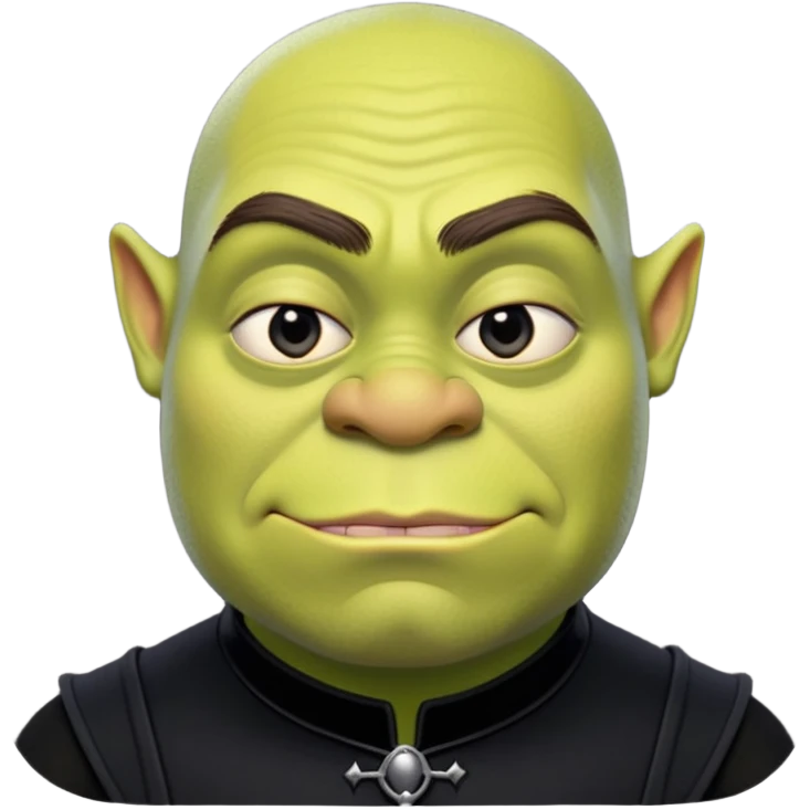 Goth Shrek emoji