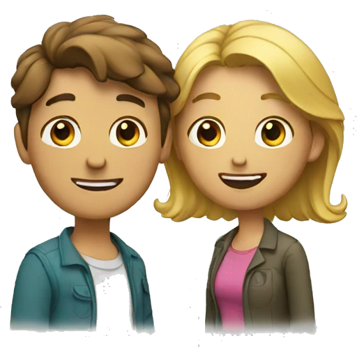 talking couple emoji